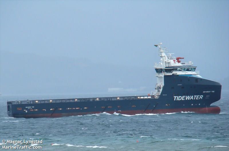 demarest tide (Offshore Tug/Supply Ship) - IMO 9608740, MMSI 577171000, Call Sign YJTK3 under the flag of Vanuatu