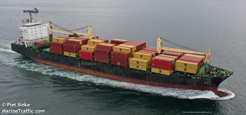 msc nila (Container Ship) - IMO 9228576, MMSI 636019841, Call Sign ELZC6 under the flag of Liberia