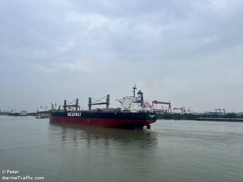 luna rossa (Bulk Carrier) - IMO 9426702, MMSI 636020544, Call Sign D5ZR5 under the flag of Liberia