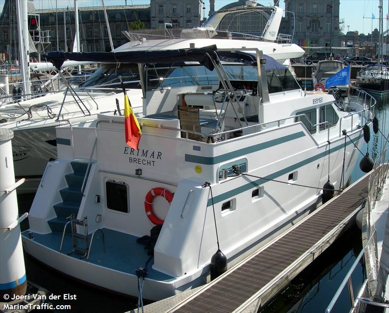 erimar (Pleasure craft) - IMO , MMSI 205294410, Call Sign OR2944 under the flag of Belgium