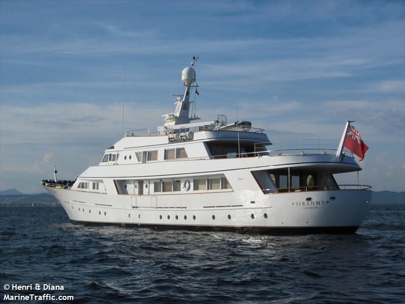 sirahmy (Yacht) - IMO 8948832, MMSI 232716000, Call Sign MXXB9 under the flag of United Kingdom (UK)