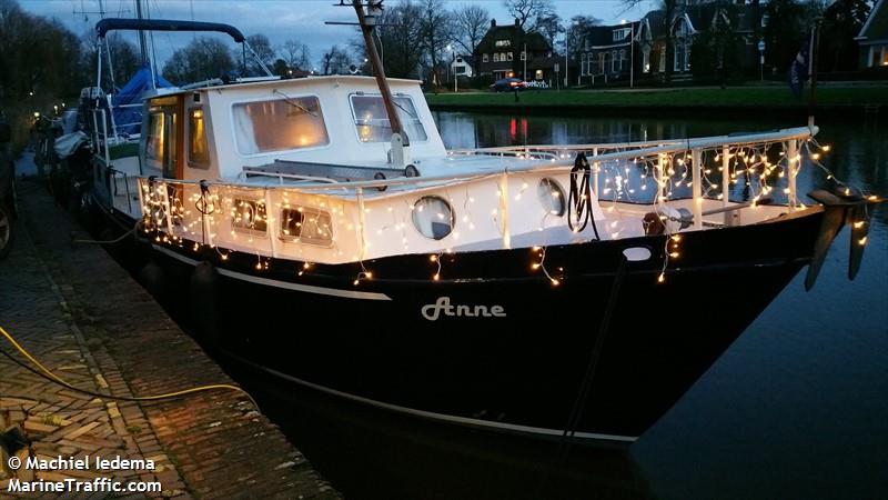 anne (Pleasure craft) - IMO , MMSI 244180638, Call Sign PH8765 under the flag of Netherlands