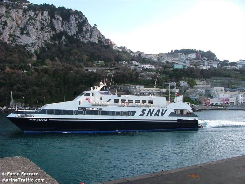 snav altair (Passenger Ship) - IMO 8911865, MMSI 247058800, Call Sign IINS under the flag of Italy