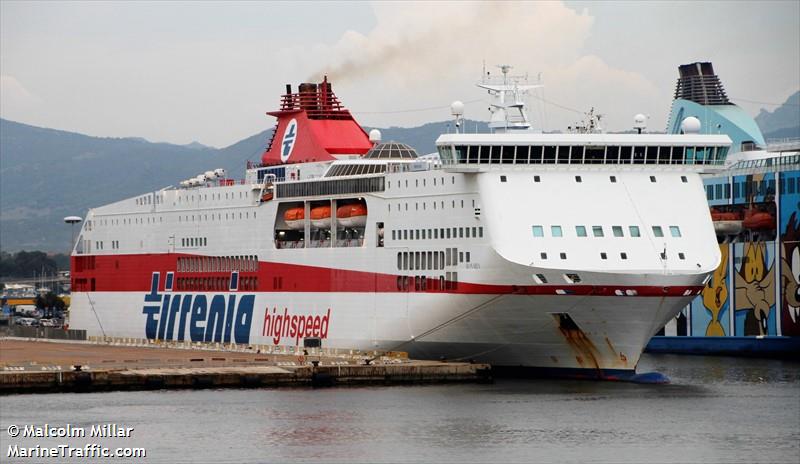 cruise bonaria (Passenger/Ro-Ro Cargo Ship) - IMO 9204063, MMSI 247415200, Call Sign ICUS under the flag of Italy