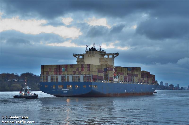 msc brittany (Container Ship) - IMO 9724049, MMSI 255806430, Call Sign CQEN3 under the flag of Madeira