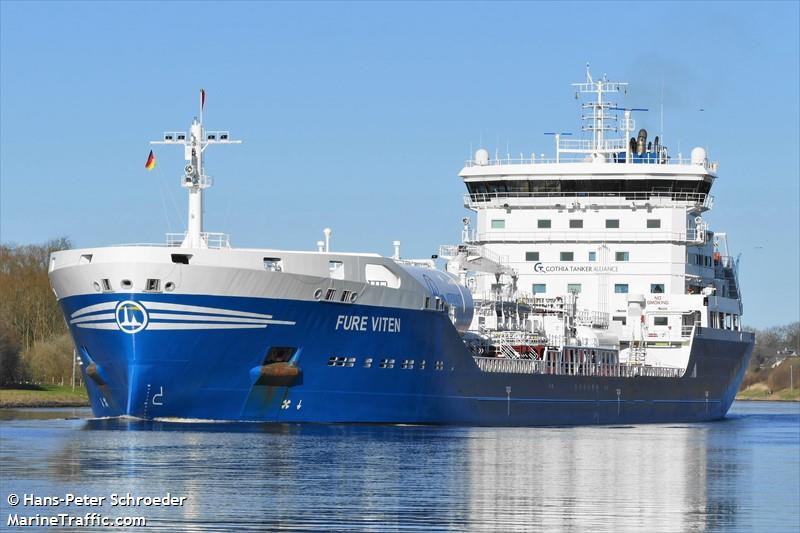 fure viten (Chemical/Oil Products Tanker) - IMO 9898204, MMSI 265025000, Call Sign SBOV under the flag of Sweden
