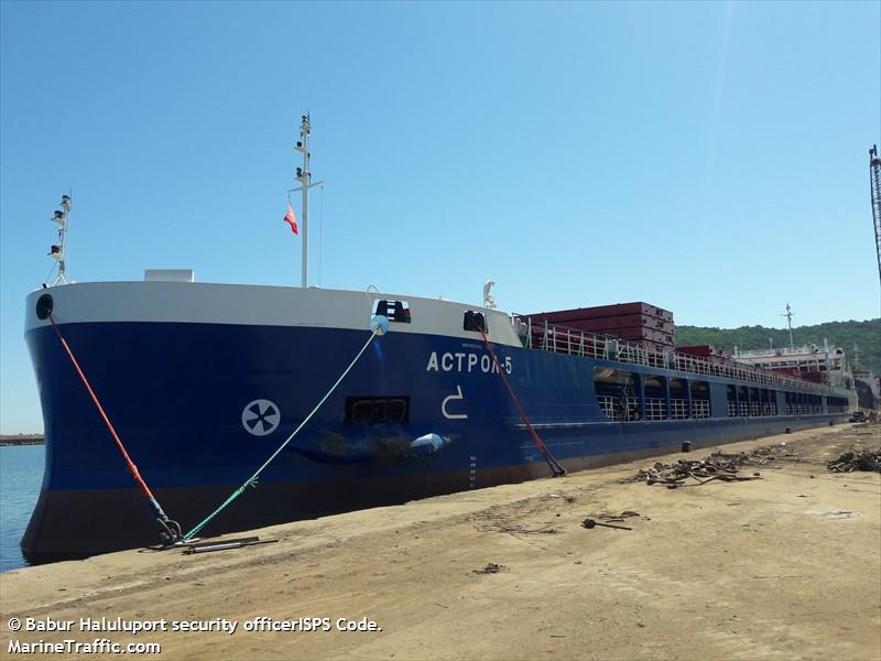 astrol 5 (General Cargo Ship) - IMO 9918913, MMSI 273295820, Call Sign UBRV6 under the flag of Russia