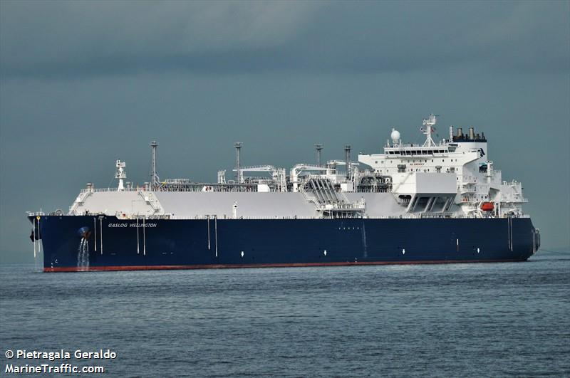 gaslog wellington (LNG Tanker) - IMO 9876660, MMSI 310817000, Call Sign ZCHB4 under the flag of Bermuda