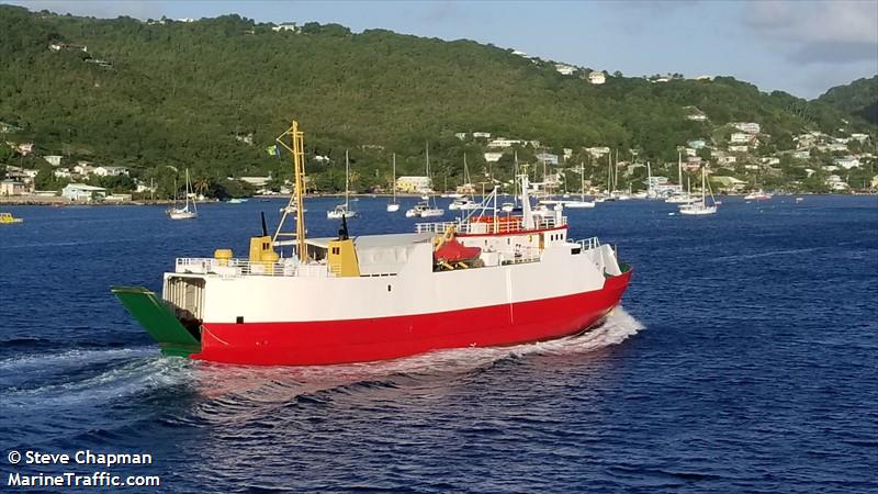 bequia express 1 (Passenger/Ro-Ro Cargo Ship) - IMO 6929703, MMSI 377907238, Call Sign J8Q59 under the flag of St Vincent & Grenadines