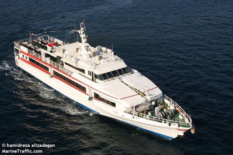 navid darya (Passenger Ship) - IMO 9061148, MMSI 422871000, Call Sign EPAE2 under the flag of Iran