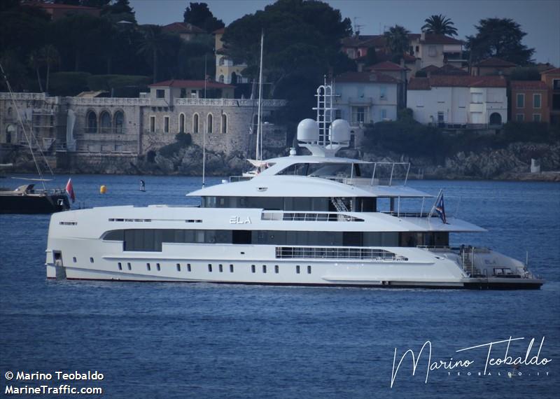 ela (Yacht) - IMO 9902201, MMSI 538071605, Call Sign V7A4728 under the flag of Marshall Islands