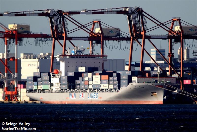 wan hai 328 (Container Ship) - IMO 9871505, MMSI 563128200, Call Sign 9V6499 under the flag of Singapore