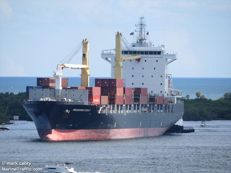 melbourne strait (Container Ship) - IMO 9362736, MMSI 636016590, Call Sign D5GX2 under the flag of Liberia