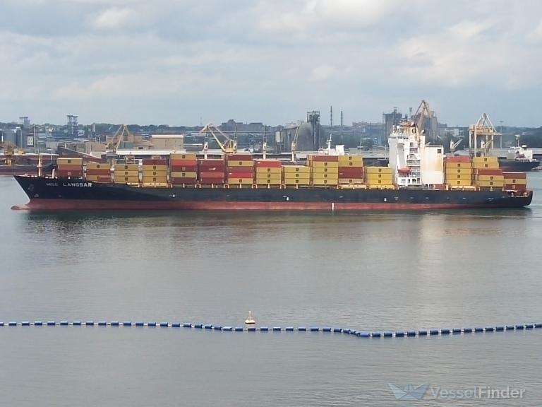 msc langsar (Container Ship) - IMO 9439735, MMSI 636020781, Call Sign 5LAR6 under the flag of Liberia