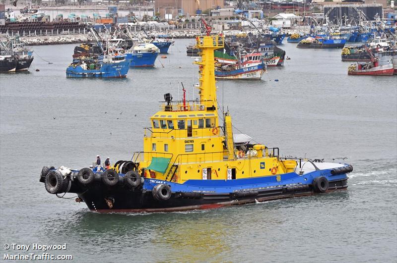 tricahue i (Tug) - IMO 9276987, MMSI 725001793, Call Sign CA2705 under the flag of Chile