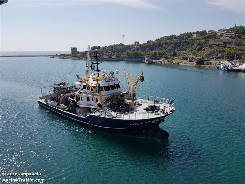 rozafa15 (Fishing Vessel) - IMO 8798940, MMSI 201100187, Call Sign ZADH4 under the flag of Albania