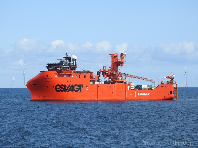 esvagt alba (Offshore Support Vessel) - IMO 9878979, MMSI 219026495, Call Sign OYEI2 under the flag of Denmark