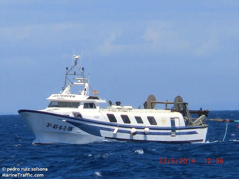 sol tercer (Fishing vessel) - IMO 8794293, MMSI 224260470 under the flag of Spain