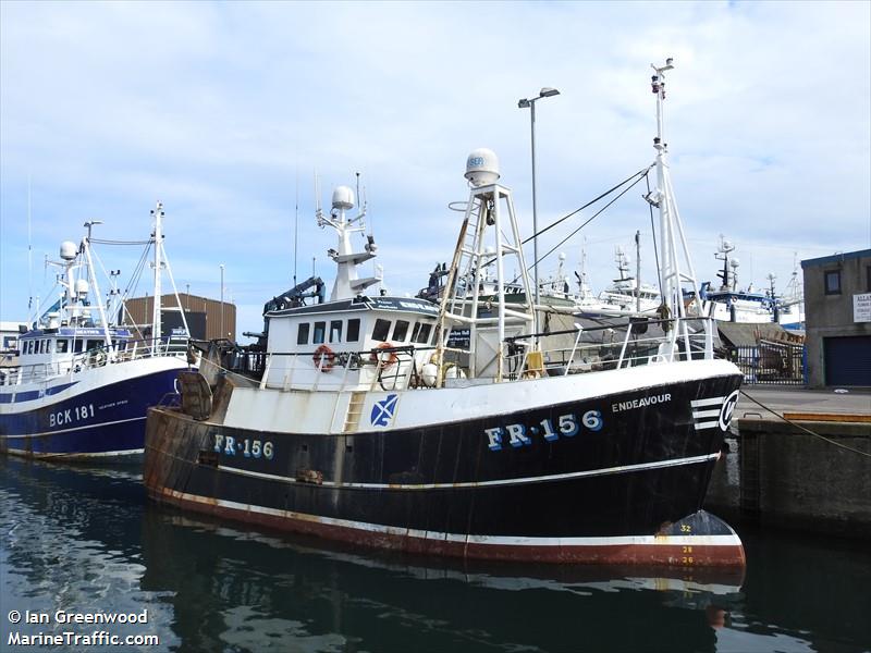 fvendeavour.fr156 (Fishing vessel) - IMO , MMSI 235002490, Call Sign ZNPE8 under the flag of United Kingdom (UK)