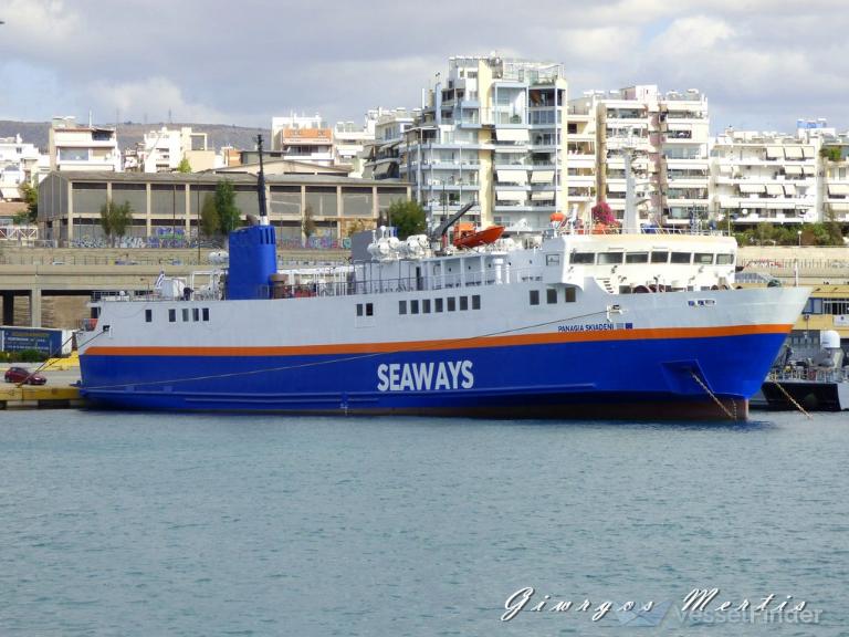 panagia skiadeni (Passenger/Ro-Ro Cargo Ship) - IMO 8520288, MMSI 240192000, Call Sign SWIK under the flag of Greece