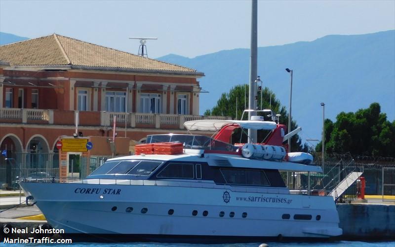 corfu star (Passenger ship) - IMO , MMSI 241754000, Call Sign SVB2337 under the flag of Greece