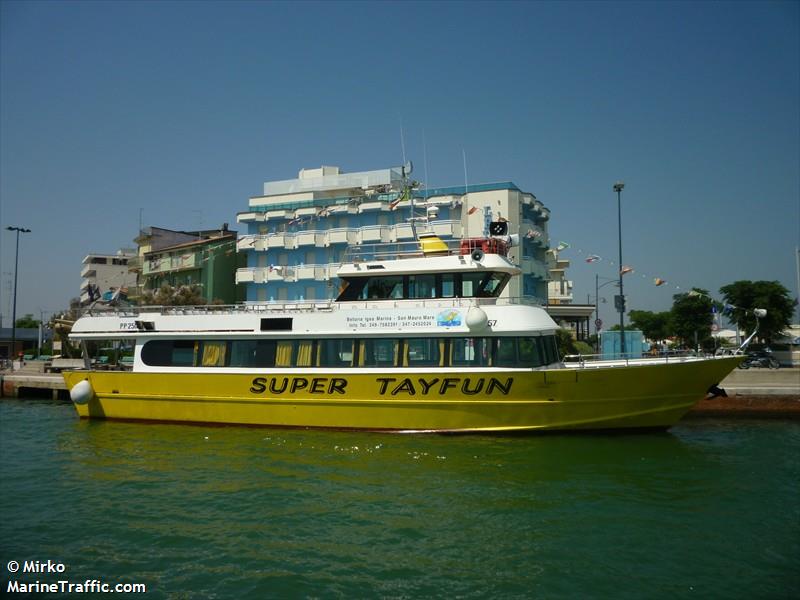 super tayfun (Passenger ship) - IMO , MMSI 247167100, Call Sign ITRT under the flag of Italy