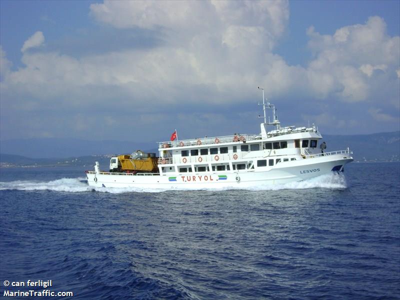 lesvos (Passenger/Ro-Ro Cargo Ship) - IMO 9323924, MMSI 271010055, Call Sign TCA2324 under the flag of Turkey