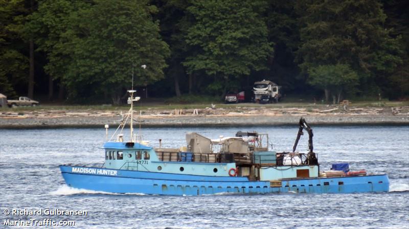 madison hunter (Fishing vessel) - IMO , MMSI 303561000, Call Sign WDG7563 under the flag of Alaska