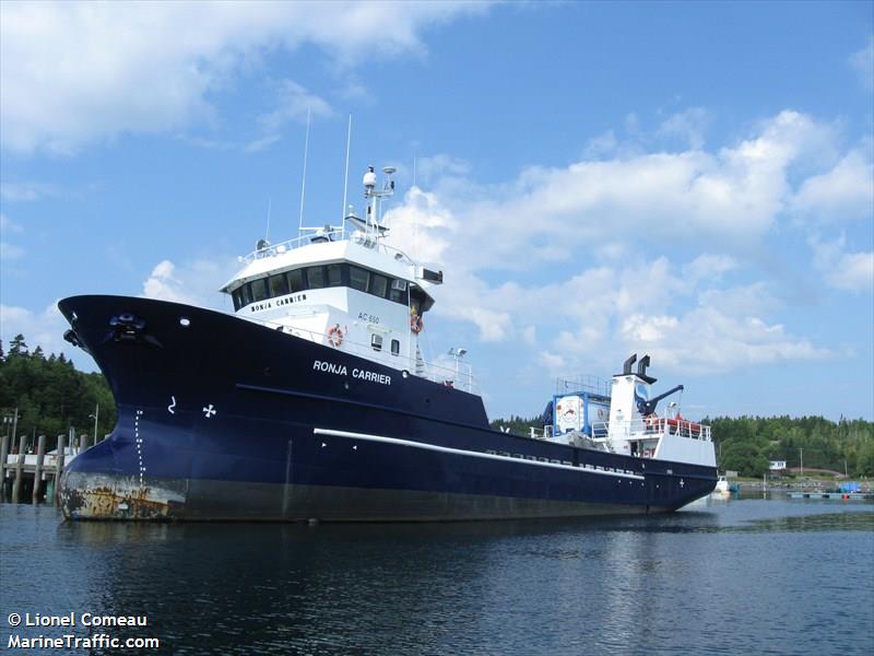 ronja carrier (Fish Carrier) - IMO 9282845, MMSI 316001828, Call Sign CFK9573 under the flag of Canada