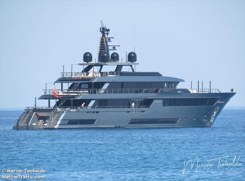 fifty (Yacht) - IMO 9879002, MMSI 319214600, Call Sign ZGOO9 under the flag of Cayman Islands