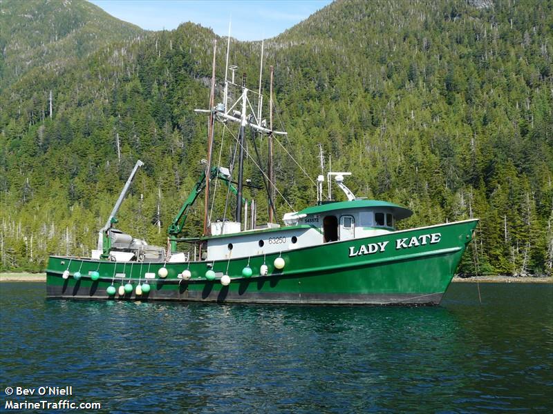 lady kate (Fishing vessel) - IMO , MMSI 367030568, Call Sign WCW8353 under the flag of United States (USA)