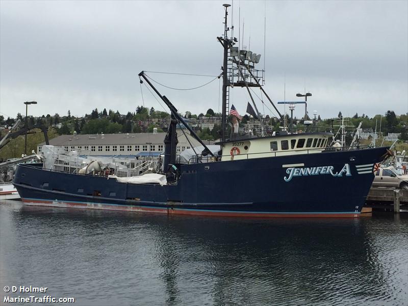 jennifer a (Fishing Vessel) - IMO 7937501, MMSI 367097520, Call Sign WDC9097 under the flag of United States (USA)