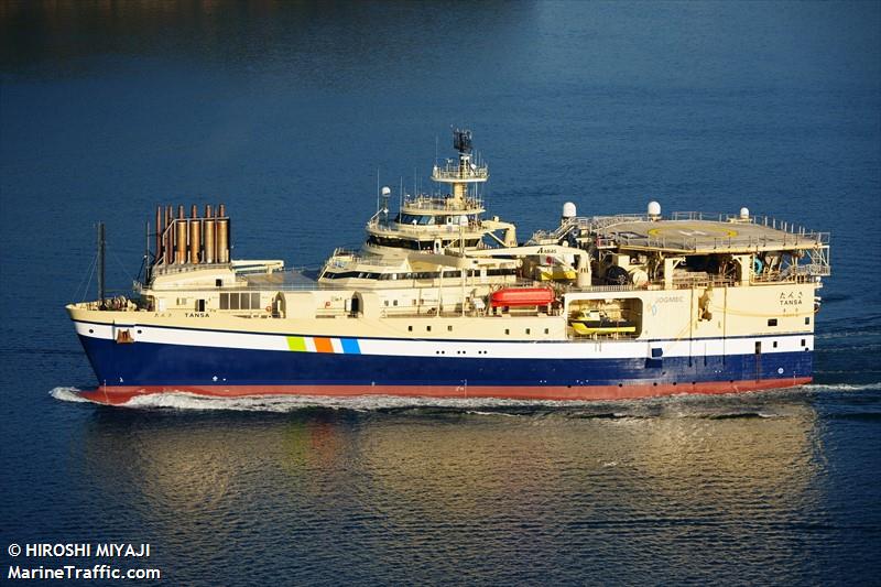 tansa (Research Vessel) - IMO 9413303, MMSI 431096000, Call Sign 7KFI under the flag of Japan
