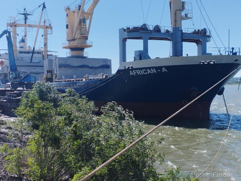 african-a (General Cargo Ship) - IMO 8512619, MMSI 511100425, Call Sign T8A3572 under the flag of Palau