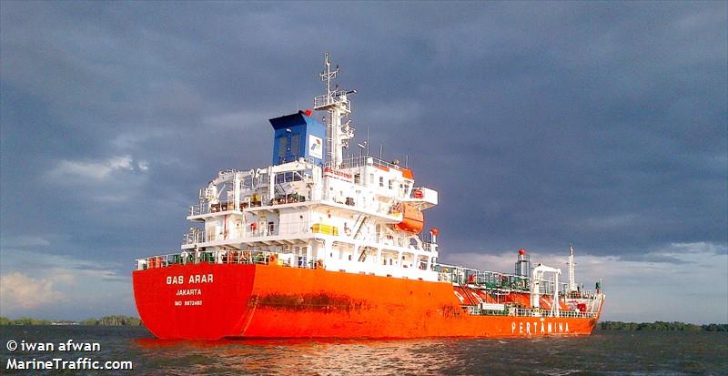 gas arar (LPG Tanker) - IMO 9672480, MMSI 525008081, Call Sign JZFE under the flag of Indonesia
