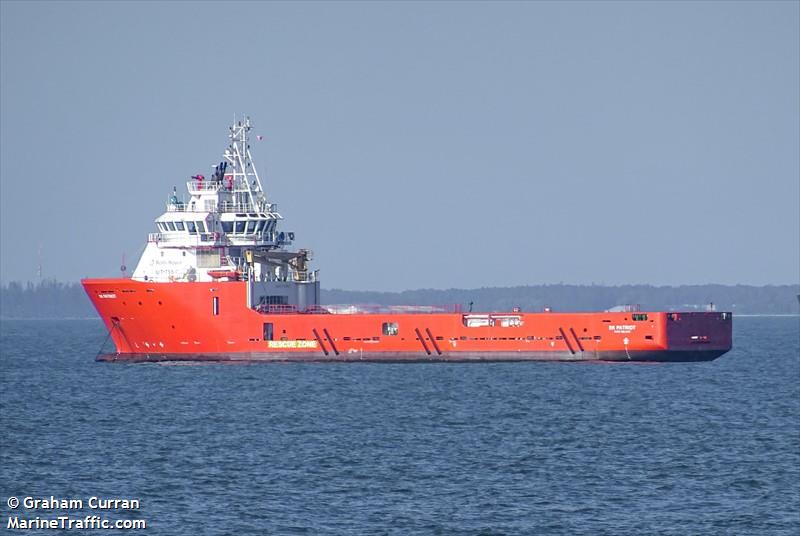 sk patriot (Offshore Tug/Supply Ship) - IMO 9538012, MMSI 533180152, Call Sign 9MQR4 under the flag of Malaysia