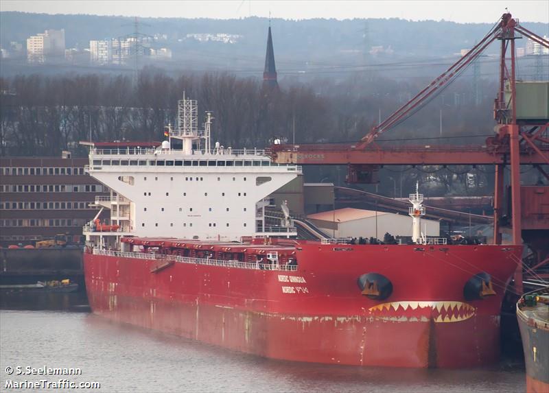 nordic qinngua (Bulk Carrier) - IMO 9884978, MMSI 538009327, Call Sign V7A4601 under the flag of Marshall Islands