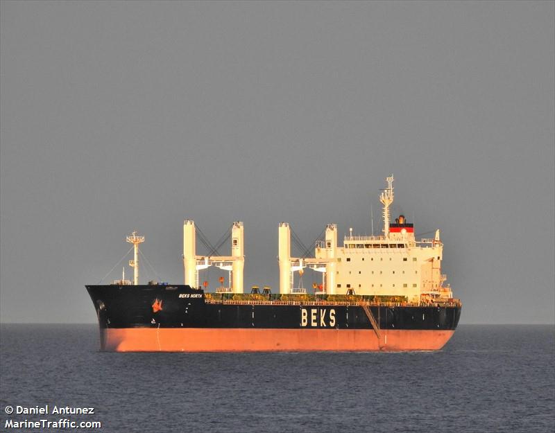 beks north (Bulk Carrier) - IMO 9581370, MMSI 538009359, Call Sign V7A4638 under the flag of Marshall Islands