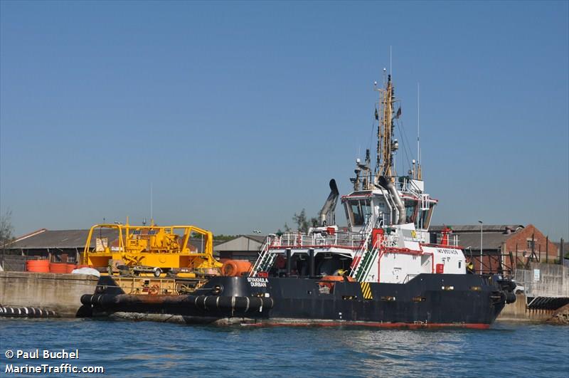 siyakhula (Tug) - IMO 9501409, MMSI 601159800, Call Sign ZR9040 under the flag of South Africa