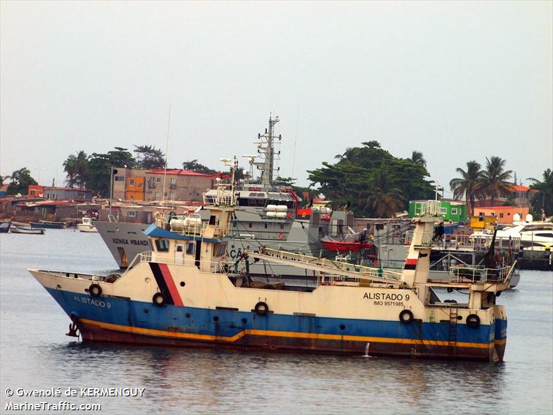 alistado9 (Fishing Vessel) - IMO 9571985, MMSI 603100164, Call Sign D3P5386 under the flag of Angola