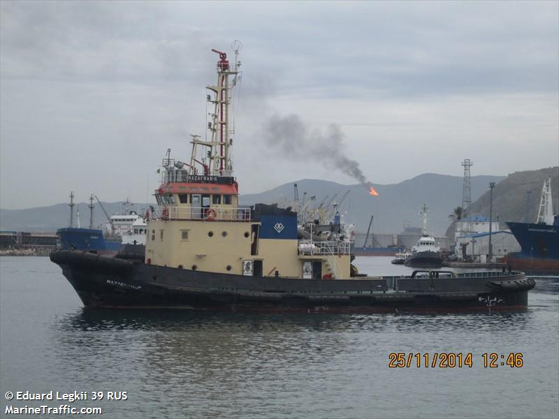 mazafran 6 (Tug) - IMO 8130461, MMSI 605106411, Call Sign 7TJS under the flag of Algeria