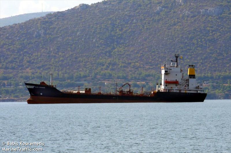 alfa akdeniz (Bitumen Tanker) - IMO 8027705, MMSI 620657000, Call Sign D6A2687 under the flag of Comoros