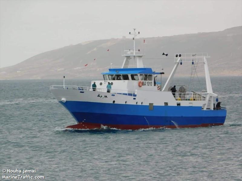 djerba (Fishing Vessel) - IMO 8570300, MMSI 672891000, Call Sign 3V5707 under the flag of Tunisia