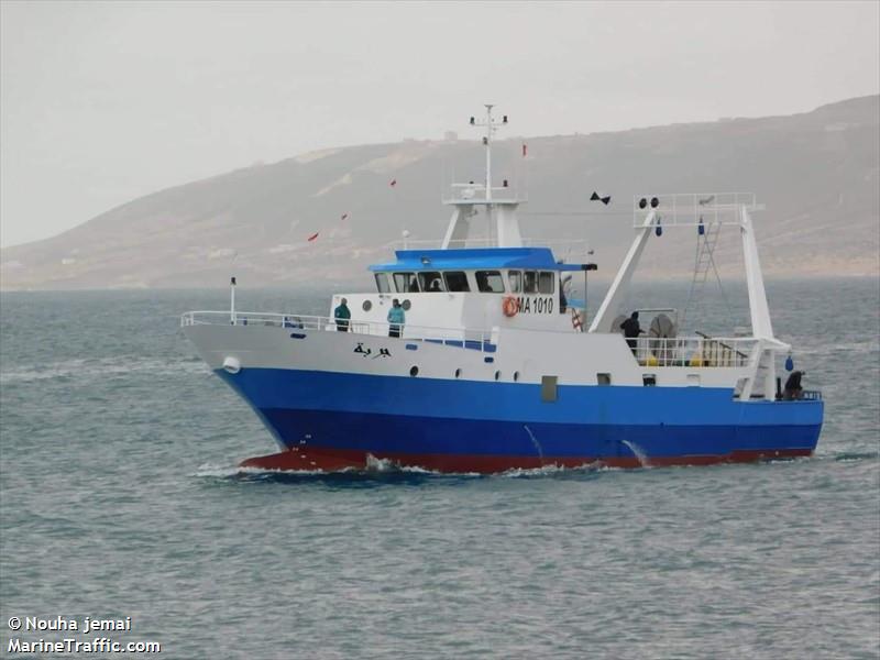 djerba (Fishing Vessel) - IMO 8570300, MMSI 672891000, Call Sign 3V5707 under the flag of Tunisia