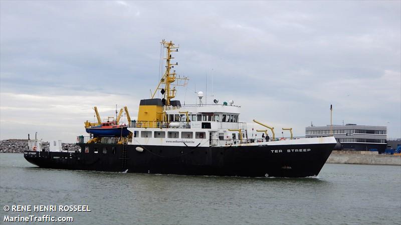 ter streep (Research Vessel) - IMO 8402187, MMSI 205112000, Call Sign ORDJ under the flag of Belgium