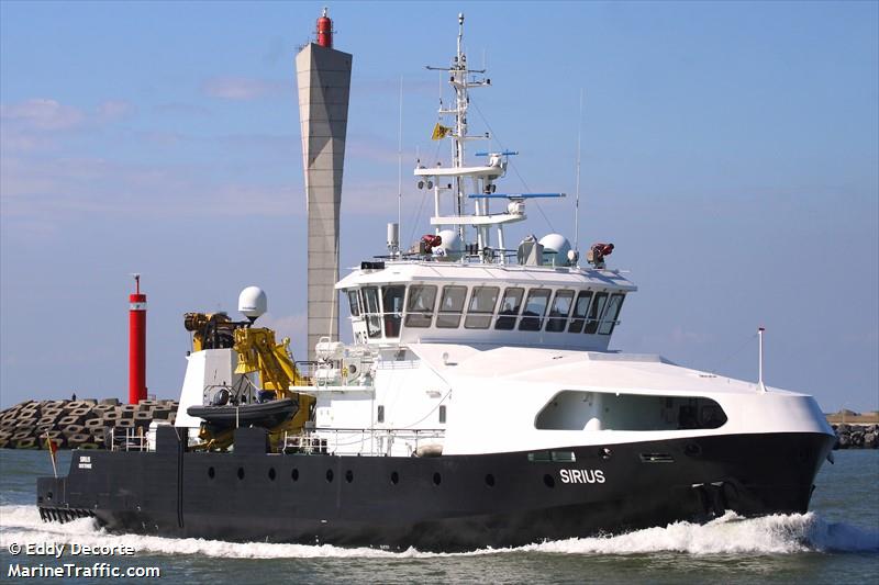 sirius (Utility Vessel) - IMO 9797618, MMSI 205737000, Call Sign ORCB under the flag of Belgium