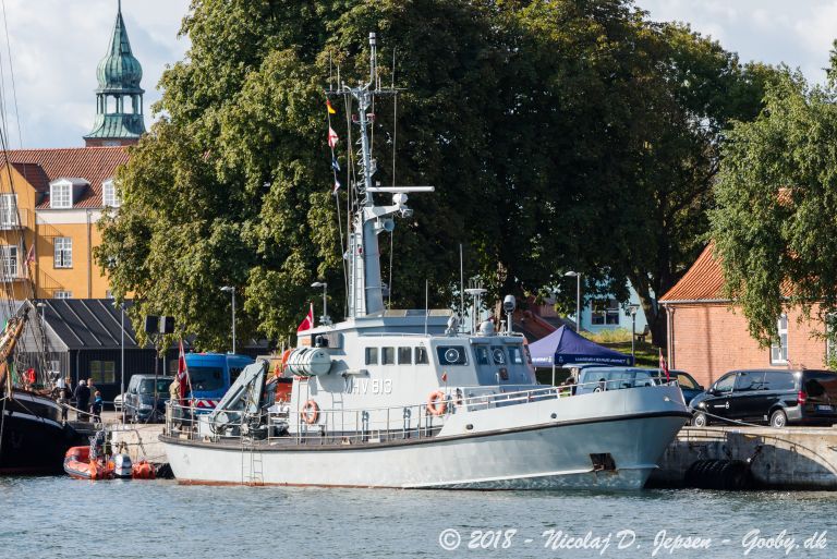 mhv 813 baunen (Military ops) - IMO , MMSI 219000474, Call Sign OVMW under the flag of Denmark