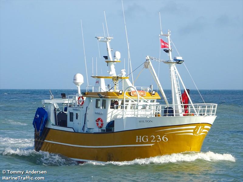 milton hg236 (Fishing vessel) - IMO , MMSI 219023274, Call Sign OXNF under the flag of Denmark