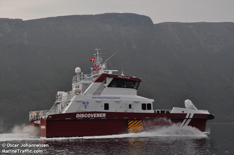 discoverer (Offshore Tug/Supply Ship) - IMO 9746126, MMSI 219586000, Call Sign OWHK2 under the flag of Denmark