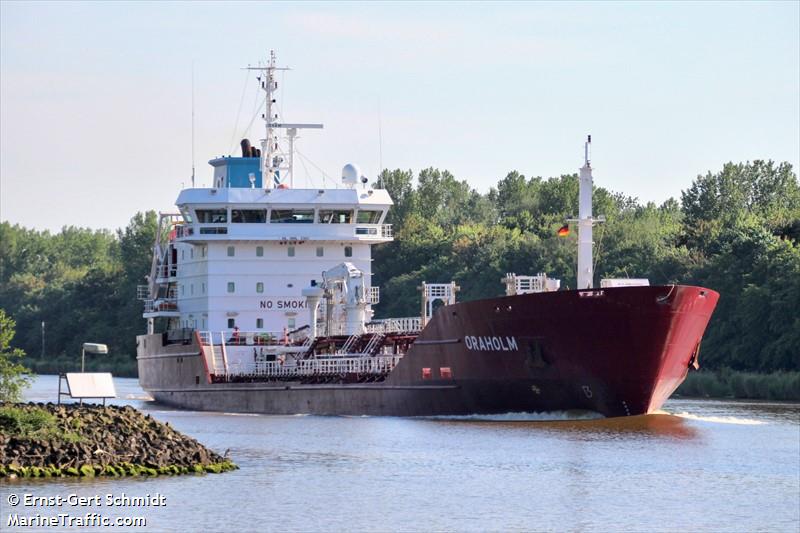 oraholm (Chemical/Oil Products Tanker) - IMO 9336696, MMSI 220442000, Call Sign OYAA2 under the flag of Denmark